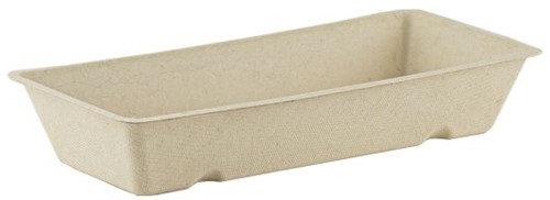 Snackbakje suikerriet bruin A18 170x38x34 mm doos a 600 stuks