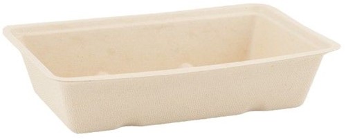 Snackbakje suikerriet bruin A13 163x110x36 mm doos a 600 stuks   incl SUP-en/of afval bijdrage