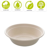 MENUBAK BE PULP ROND Ø 21x8 cm 1500 ml  NATUREL BIO PUL49048-2