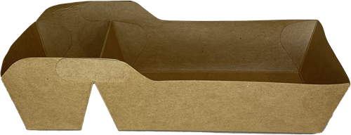 Snackbakje A23 ( A7 + 1 ) KRAFT BRUIN PE gecoat, doos a 1000 stuks-2