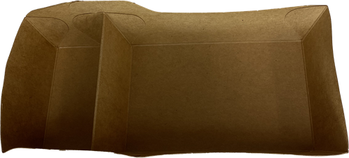 Snackbakje A23 ( A7 + 1 ) KRAFT BRUIN PE gecoat, doos a 1000 stuks-3