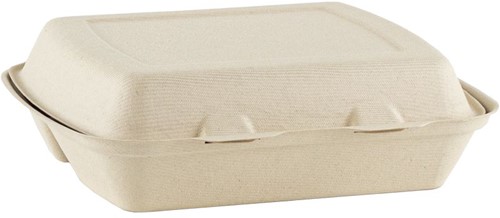 Suikerriet menubox 229x205x78 mm 3-vaks bruin  IP4 doos a 200 stuks