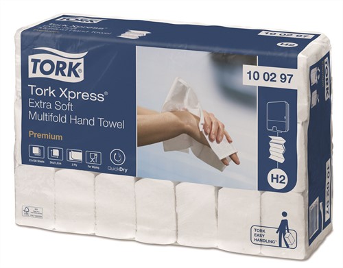 TORK XPRESS EXTRA SOFT  PREMIUM handtowel 100297 IF 2 laags 2100 st
