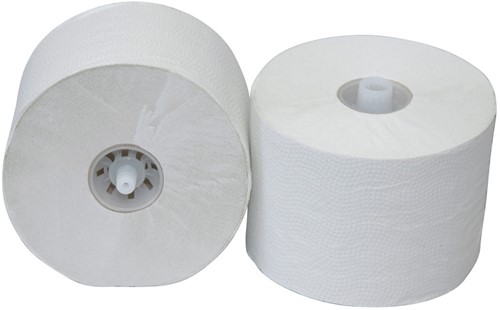 TOILETROL MET DOP 1 laags wit 150 meter  36 rol in doos P50600