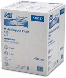 TORK PREMIUM CLOTH COMBI ROL 510  400 VEL W1 W2 W3 510137 FSC Mix Credit