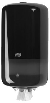 TORK DISPENSER MNI CENTERFEED ZWART 558008