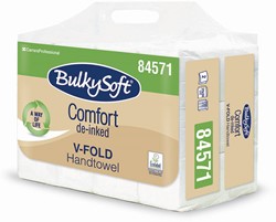 Bulky Soft  PREMIUM HANDDOEK V vouw 2 laags 21,x24 cm ds a 3000 vel (12x250 st)   84571