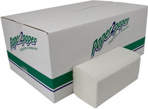 HANDDOEKJES 25x23 cm Wit recycled 2 laags  P2P 277191  z-vouw 3200 vel  20x160 vel