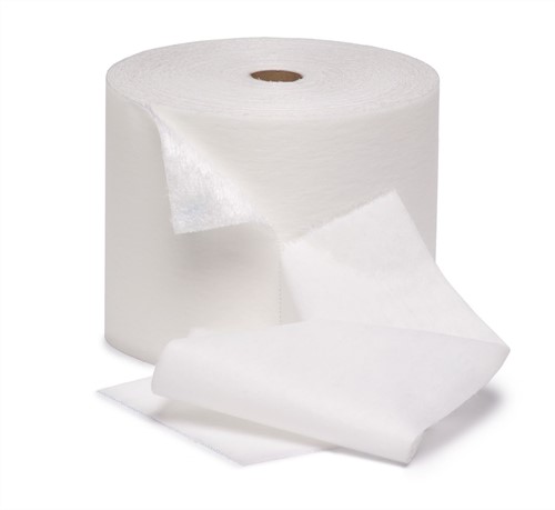 STOFWISDOEK FORSAGE 60x20 cm x 100 stuks op rol  WIT