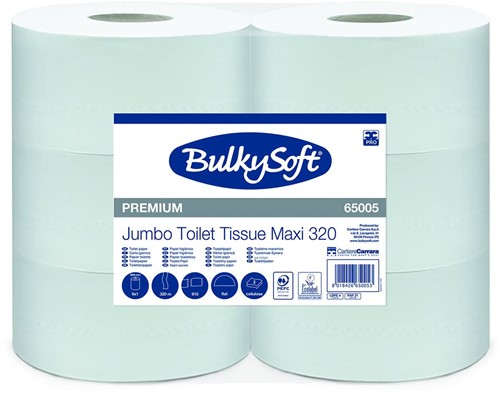 BULKYSOFT premium JUMBO toiletpapier Tissue MAXI 320 meter