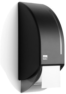 SATINO BLACK toiletroldispenser voor 2 rollen 180286