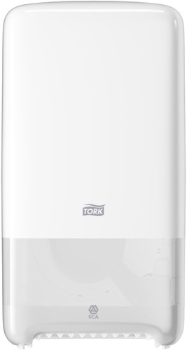 TORK Twin Mid-size Toiletpapier Dispenser Kunststof  Wit T6  557500