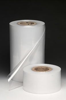 BUISFOLIE OP ROL 25 cm LDPE 100 micron HELDER    p/kg