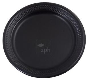 BORD SCHUIMSCHAAL ROND 15 cm ZWART