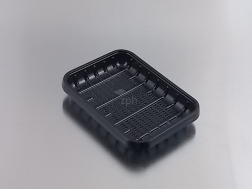 HARDPLASTIC VLEESSCHAAL APET 180x135x20 mm nr 70 Laag  zwart