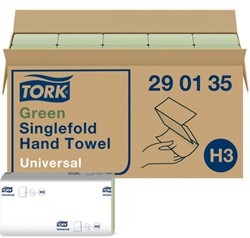 TORK CLASSIC GROEN 1Laags HANDDOEK ZZ VOUW 290135