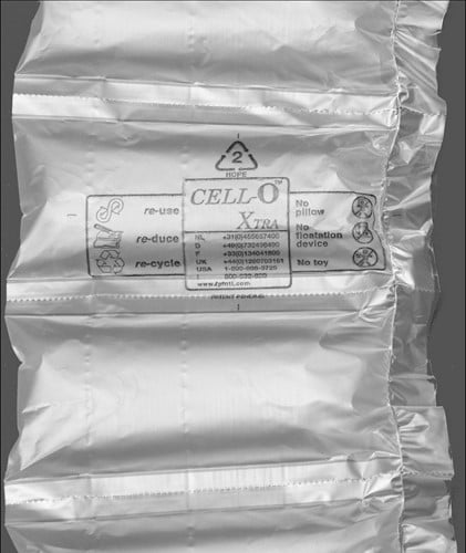 MINI PAK'R FOLIE RETAIL Luchtkussenfolie 200x130 mm  x 425 meter HD 2.3 RENEW  (2 rol in 1 doos)