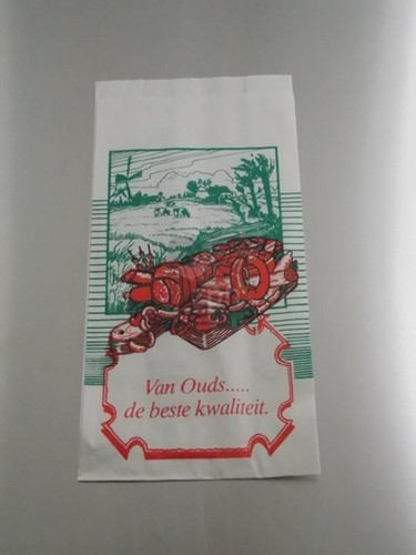VLEESZAK PAPIER 1 POND 20.8x27cm zijvouw (14+6.8x27)  POLDERZICHT