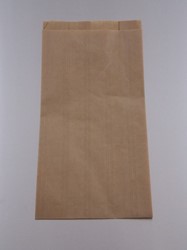 FRUITZAK 1 POND   20.8x27cm zijvouw 14+6.8x27 BRUIN KRAFT BLANCO