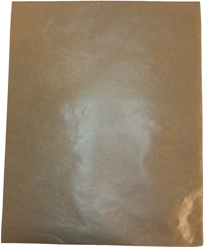INPAKVELLEN duplex  BRUIN KRAFT 60 gr. + PE Coating  33x40 cm p/kg  incl Sup - en afvalbijdrage
