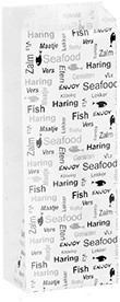 VISZAK ersatz papier " Enjoy Fish " 1/2 pond   incl SUP & afvalbeheerbijdrage PFASvrij