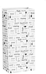 VISZAK alu gevoerd " Enjoy Fish " 130x80x280 mm  incl SUP & afvalbeheerbijdrage doos a 1000 stuk