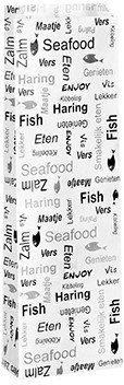 VISZAK Gebl. Polykraft " Enjoy Fish " 14x6x46.5+1.5 cm incl SUP & afvalbeheerbijdrage