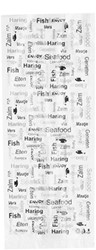 Vis zak HDPE  " Enjoy Fish " 15x10x37 cm HDPE 15 mµ incl SUP & afvalbeheersbijdrage