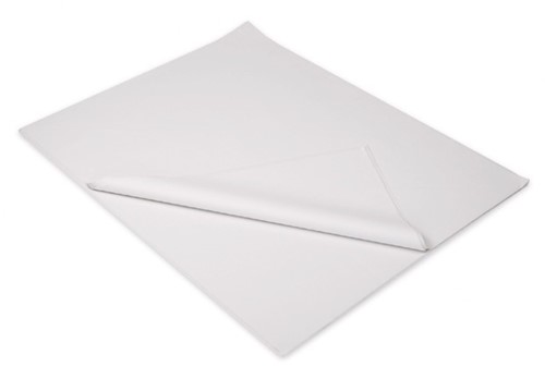 INPAKVELLEN WIT BLANCO duplex vetwerend papier 45x50 cm   p/kg