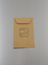 PAPIEREN ZAKJES 65 x 105 mm  BRUIN CASING 70 grams dik