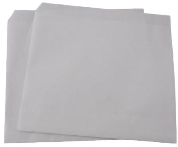 SHOARMA / HAMBURGER ZAKJES WIT BLANCO  15,5x15 cm. p/kg.