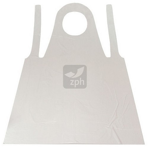 SCHORT APRON KUNSTSTOF 165x81 cm ( LANG ) WIT