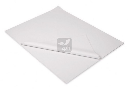 ZIJDEPAPIER  WIT 40x60 cm  PAK a 480 vel    22 gr/m2
