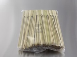 SATÉ STOKJES BAMBOE 18 cm GUNSHAPED  (met handgreep)