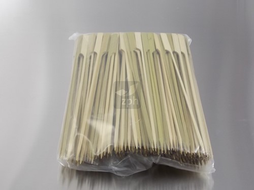 SATÉ STOKJES BAMBOE 18 cm GUNSHAPED  (met handgreep)