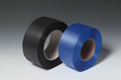 STRAPPING BAND PP 16 mm 0,55 mm dikte 1000 mtr ZWART in dispenser doos