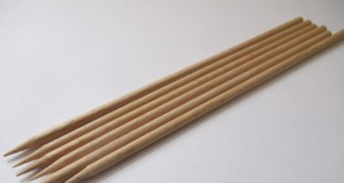 Beuken satéstok 20 cm 4 mm dik