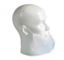 BAARDMASKERS PP NON WOVEN 1-ELASTIEK wit