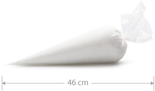 SPUITZAKKEN  46x26 cm ROL a 100 st. Comfort clear transparant M medium
