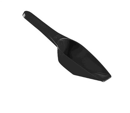 Schepje zwart kunststof 200 mm, inhoud 100 ml