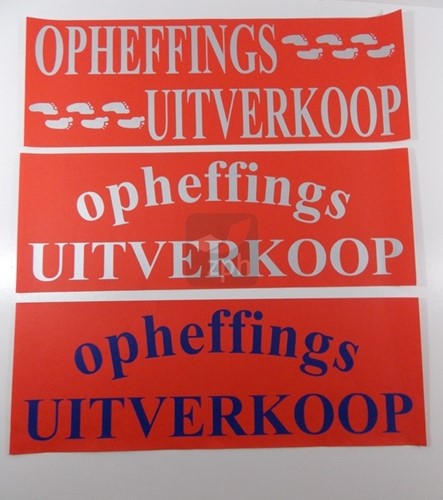 RAAMBILJET 70x25 cm hoogte  "OPHEFFINGS UITVERKOOP"