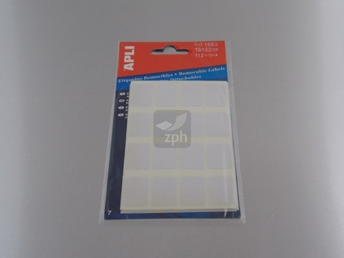 ETIKET APLI  nr. 1886   10x16 mm    a 252 st