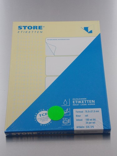 STORE LASERPRINT-ETIKETTEN 70x37 mm  100 vel
