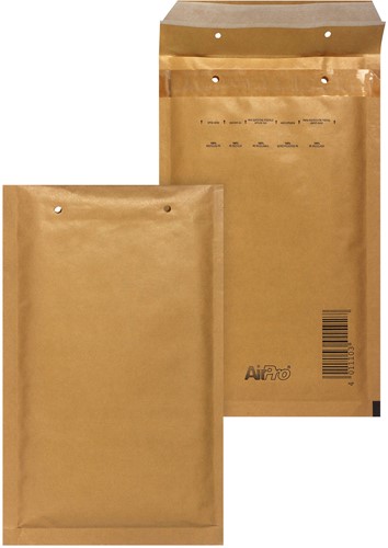AIRCRAFT 17 G luchtkussenenveloppe inw.23x33,5 cm uitw 25x34,5 cm bruin 80 grs