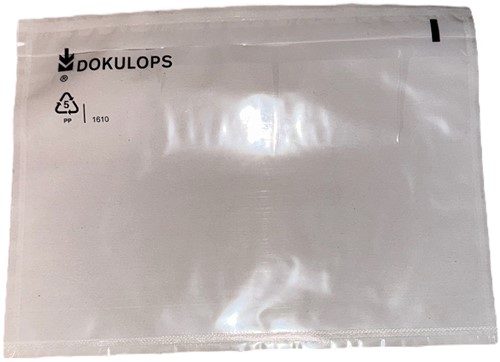 PAKLIJST DOKULOPS ENVELOPPEN zelfklevend  BLANKO 165x115 mm C6 PREMIUM