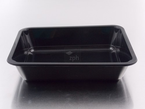 MENUBAK PP SPUITGIET 227x177x50 mm 1500 ml  ZWART 1 VAKS reusable