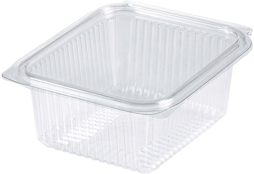 KLAPBAK PET 125x115x50 mm 370 cc TRANSP. SERIE G