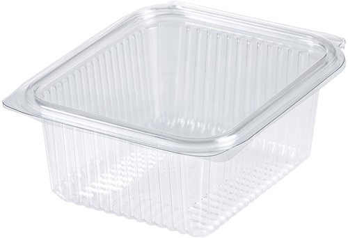 KLAPBAK PET 135x125x50 mm 500 cc TRANSP  SERIE G