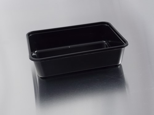 BAK PP SPUITGIET 183x135x35 mm 500 cc ZWART SERIE 182 reusable SQ