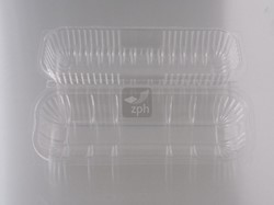 Broodbakje, KLAPBAK PS 240x75x75 mm transparant BAQUETTE MEDIUM